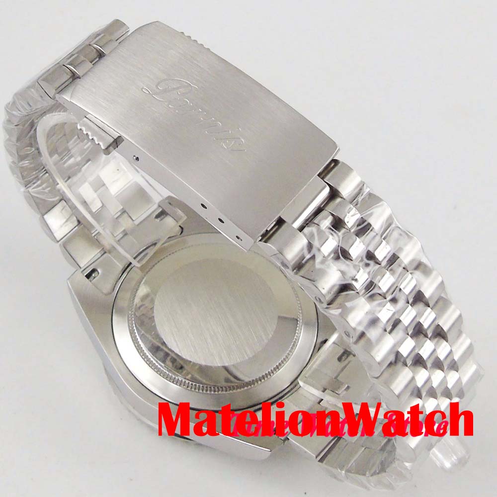 PARNIS Jubilee 20mm width 316L stainless steel watch band watch strap bracelet Fit 40mm SUB men's watch B1