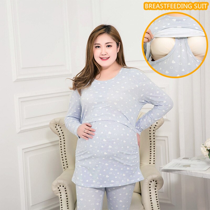 Nursing pajamas for pregnant women