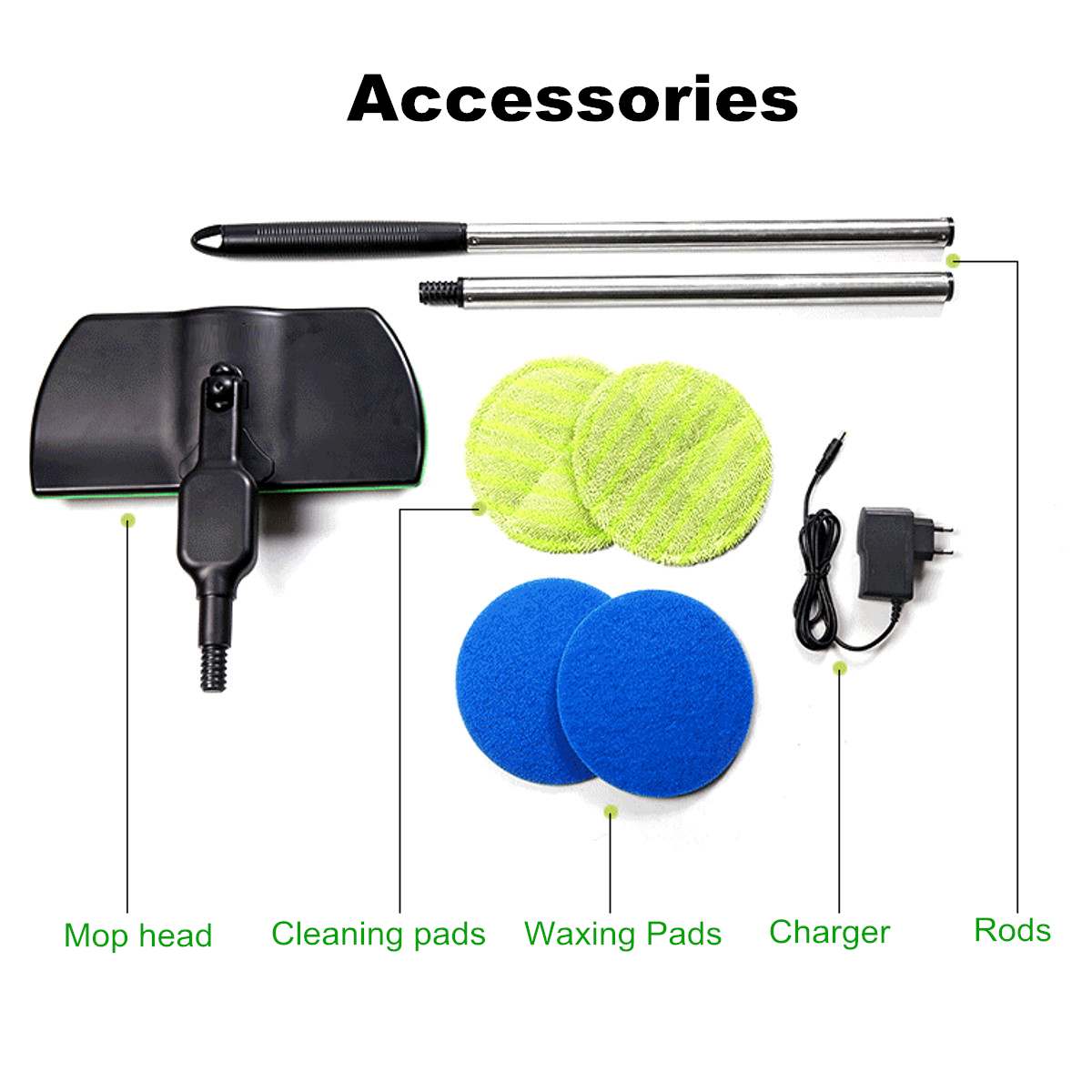 Rechargeable Wireless Rotary Electric Floor Mops Home Cleaner Scrubber Polisher Household Cleaning Accessories Tools 135cm