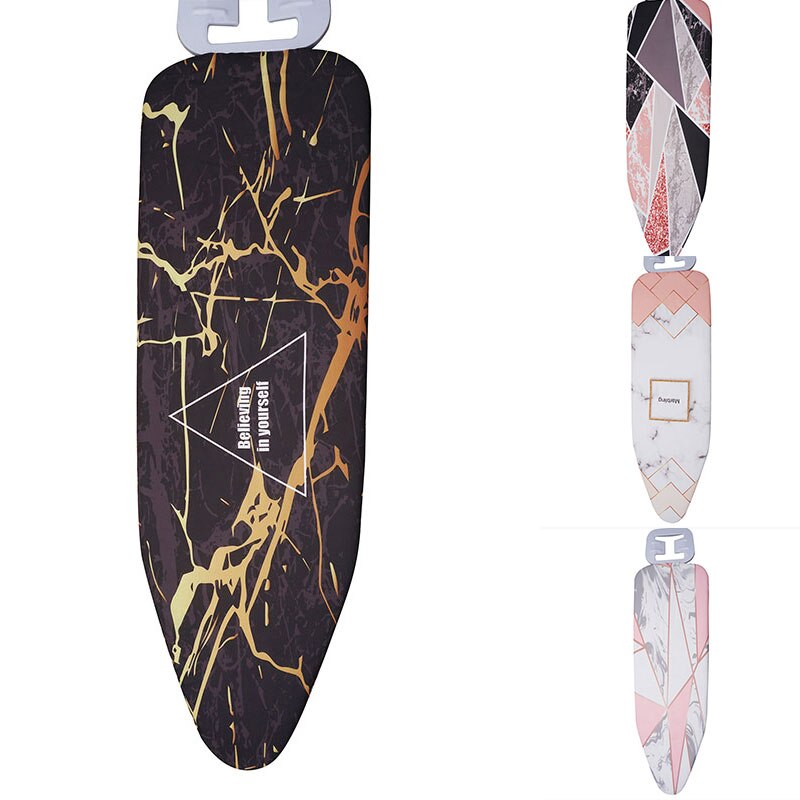 Colorful Marble Cloth Ironing Board Cover Heat Resistant Padded Case Washable Cotton Printed Ironing Cleaner Household Supplies