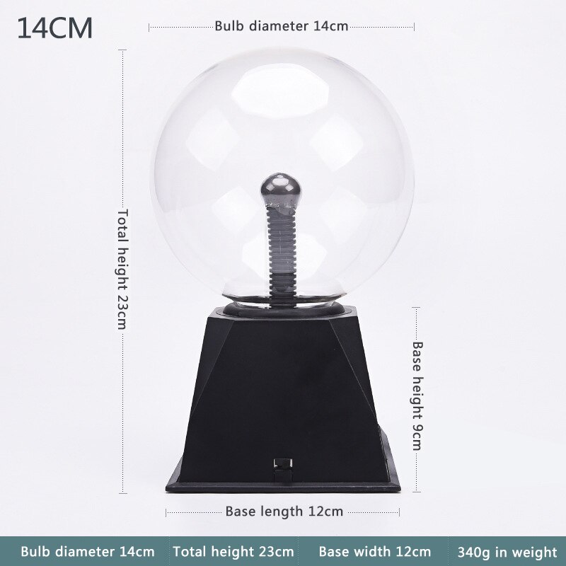 Novelty Plasma Ball Lamp Touch Lava Lamp LED Magic Night Light USB 3/4/5/6inch Kids Christmas Bedroom Decor Lighting: USB 5V / 6 Inch