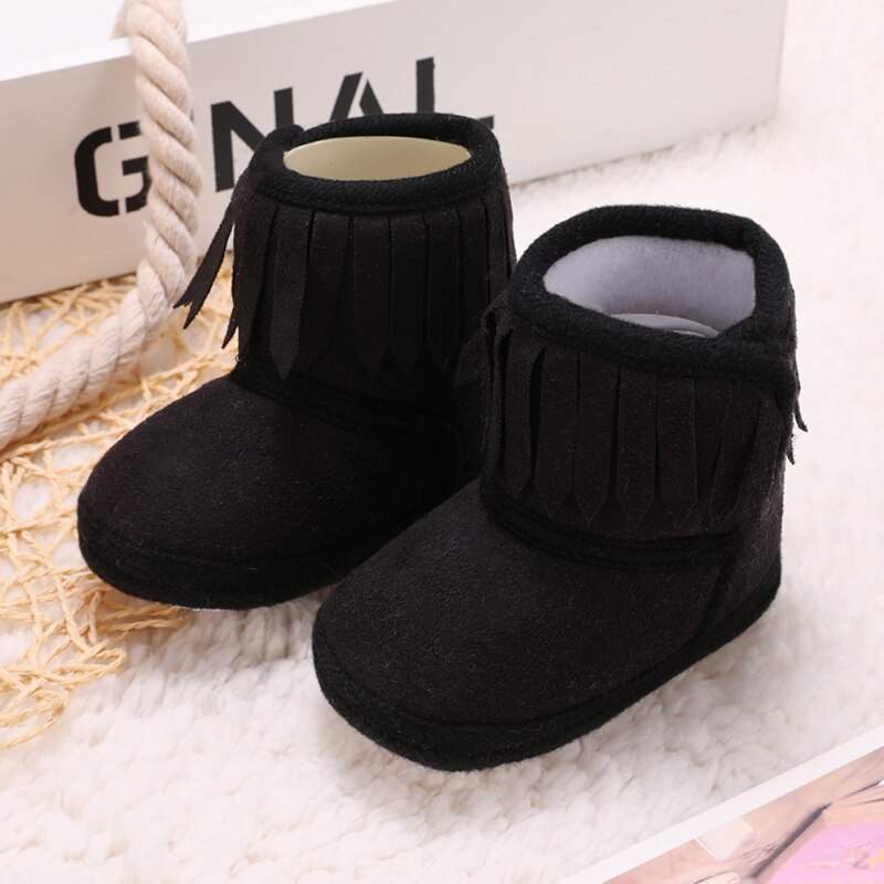 Peuter Schoenen Winter Snowboots Infant Zachte Bodem Baby Kwastje -Collectie Baby Schoenen Zachte Zool Anti-Slip crib Laarzen