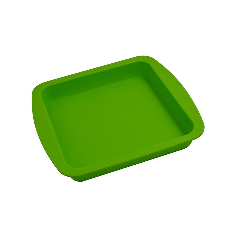 1pc bho vierkante siliconen rubberen diepe schaal dab wax pot en antiaanbak wax siliconen gladde butaan olie container: Groente