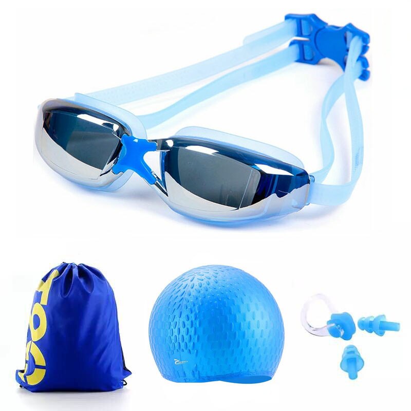 Zwembril Recept Bijziendheid Professionele Duiken Bril Mannen Vrouwen Waterdichte Siliconen Cap Dioptrie Eyewear Zwembad Zak