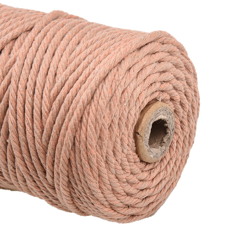Pure Natural Cotton Rope Color Craft Lace Yarn Rope 100 Meters