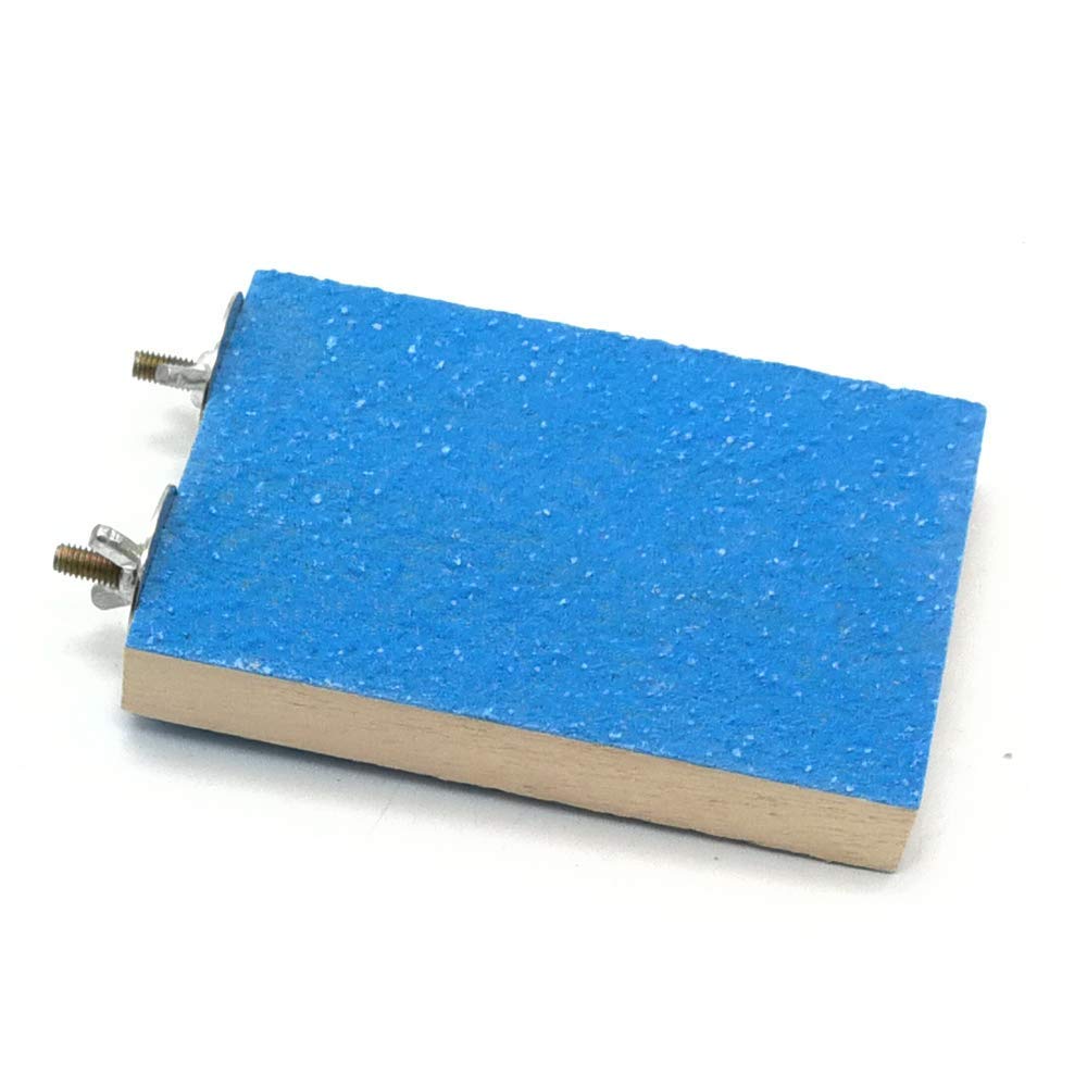 Plataforma de soporte de percha para pájaros, superficie rugosa de madera, molienda de pata para loro, periquito, cacatúa, jaula, hámster, ratón Gerbil