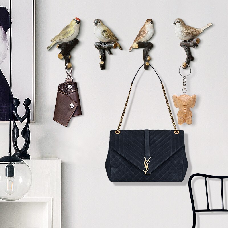 Kapstok aan de Muur Gemonteerd Multifunctionele hanger gouden ijzeren rek moderne mode haak slaapkamer hanger muur hanger veranda haak rek (Color : A, Size : 32cm