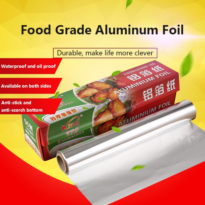 BBQ Aluminum Foil Paper Food Grade Baking Household Tools Waterproof Heat Resistance Bakeware Dining Bar Kitchen Accessories