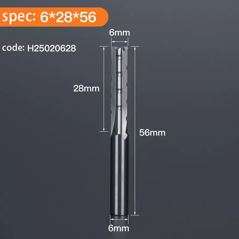 HUHAO Straight Milling Cutter Wood Router Cutters 3 Flutes Carbide End Mill CNC Slotting Trimming Router Bit Woodworking Tools: 5.5mm