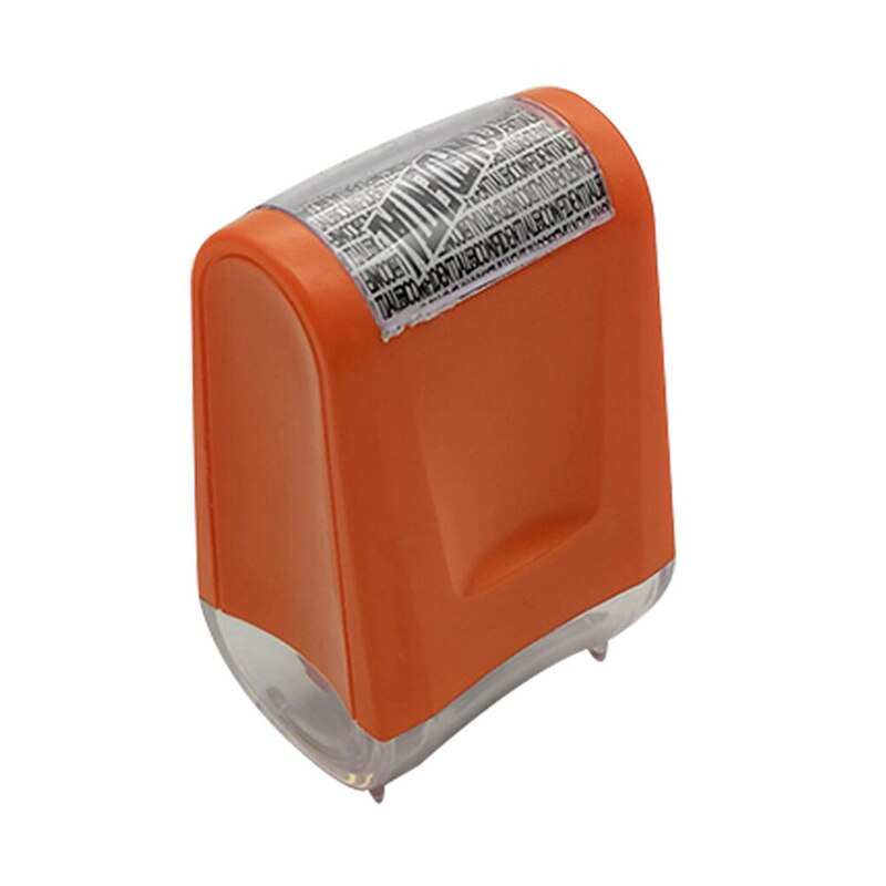 Roller Identity Theft Protection Stamp for Guarding Your ID Privacy Confidential Data NK-Shopping: Orange
