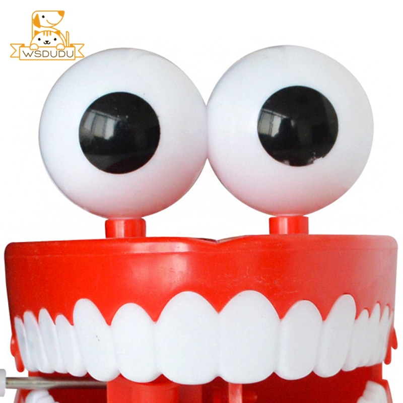 Wind Up Spring Teeth Sexy Mouth Move Clockwork Funny Toys Cute Cartoon Jokes Educational Fun Tooth Dolls For Children Kids