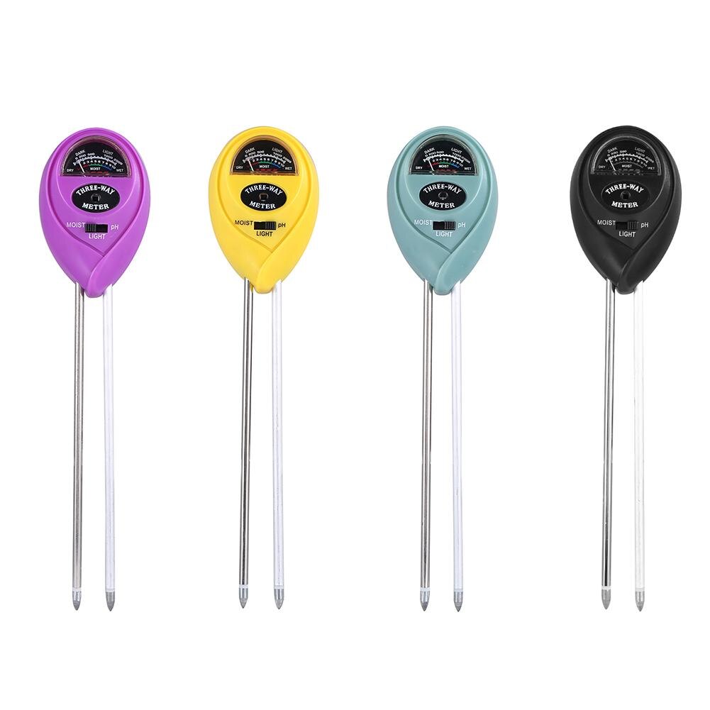 3 in1 Soil Water Moisture PH Meter Acidity Humidity Sunlight Light PH Test Garden Plants Flowers Moisture Testing Instrument