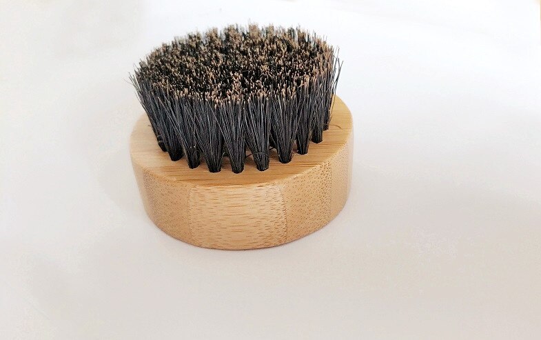 Cepillo de plástico para Barba, cerdas de jabalí, bigote, peine para Barba