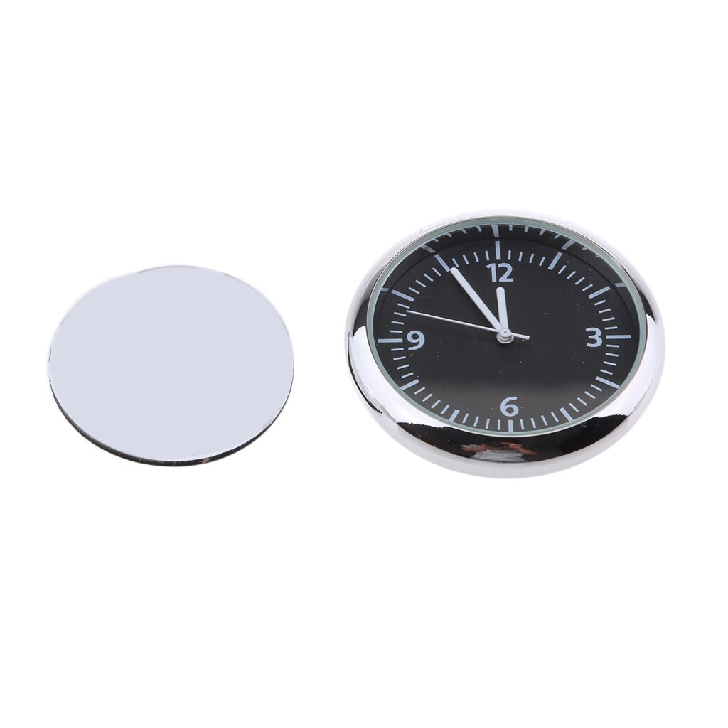 Horloge de tableau de bord universel pour voiture, horloge classique à Quartz, pièce de rechange pour automobile, 40x40x7mm: Black