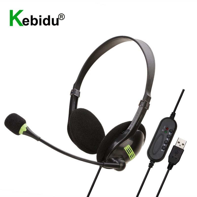 Gaming Stereo Headphones 3.5mm/USB Wired Game Headset Earphone with Mic for PC Computer Skype MSN PS4 Play Station 4