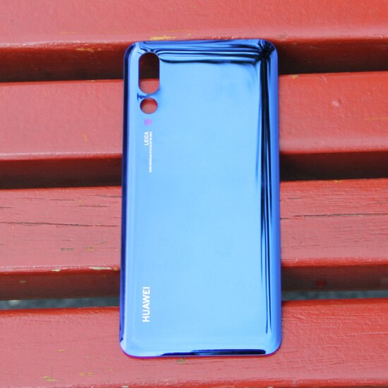 Original Back Battery Cover Cases Housing For Huawei P20 Pro Battery Back Rear Glass Case: Blue