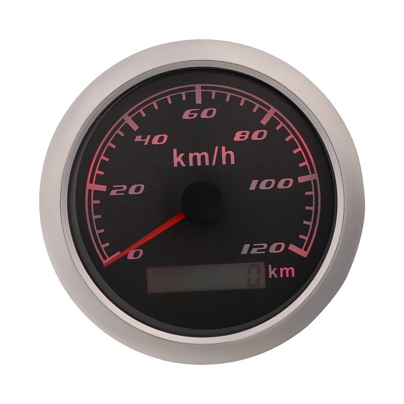Velocímetro Digital para motocicleta, medidor de velocidad de 85MM, 120 km/h, sin Antena GPS, apto para coche, barco, marino,