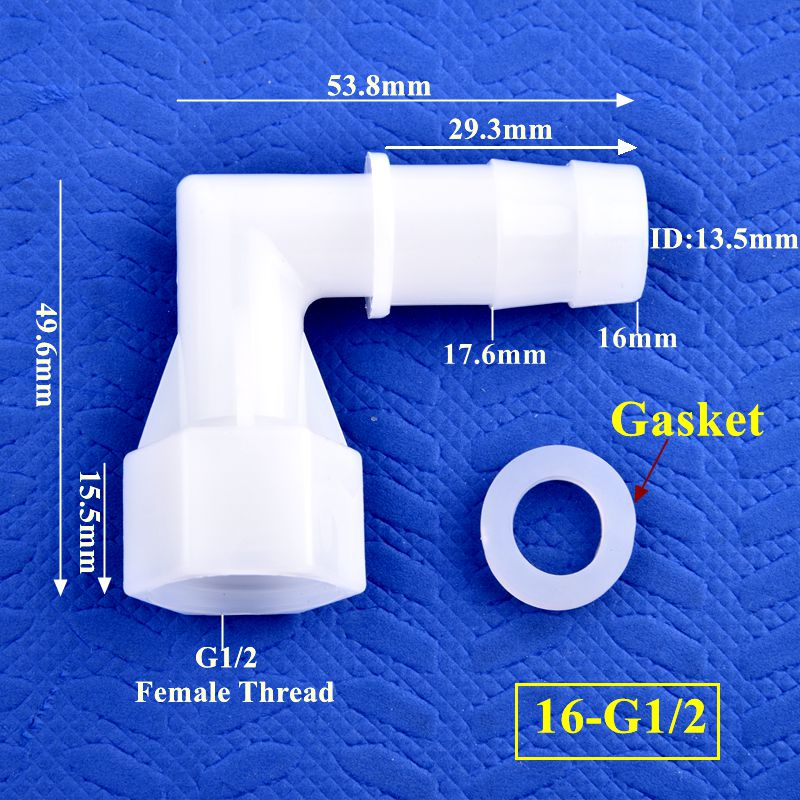 5~200Pcs G1/2 To 4~25mm Elbow Connector Garden Water Nozzle Aquarium Tank Elbow Adapter Irrigation Internal Thread Hose Joints