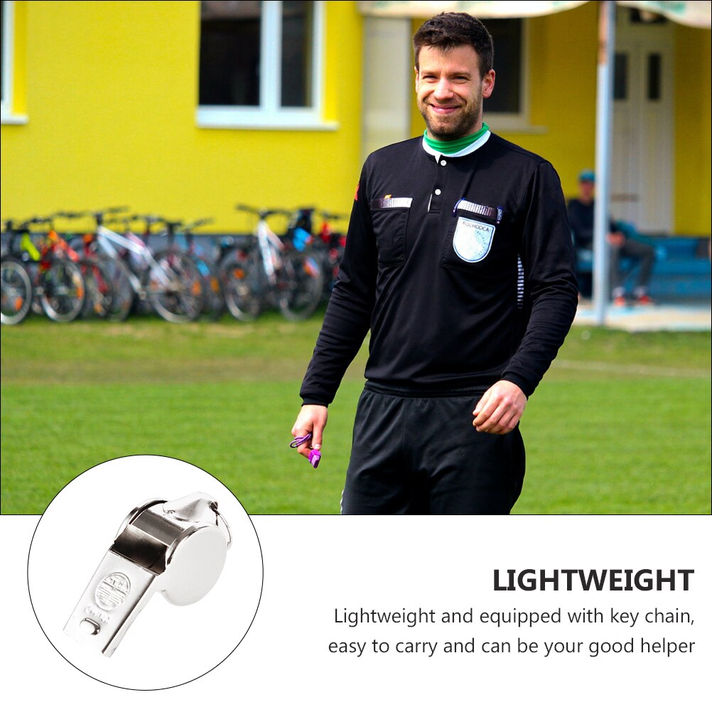 10Pcs Opknoping Metalen Ehbo Fluitjes Outdoor Metalen Voetbal Fluitjes