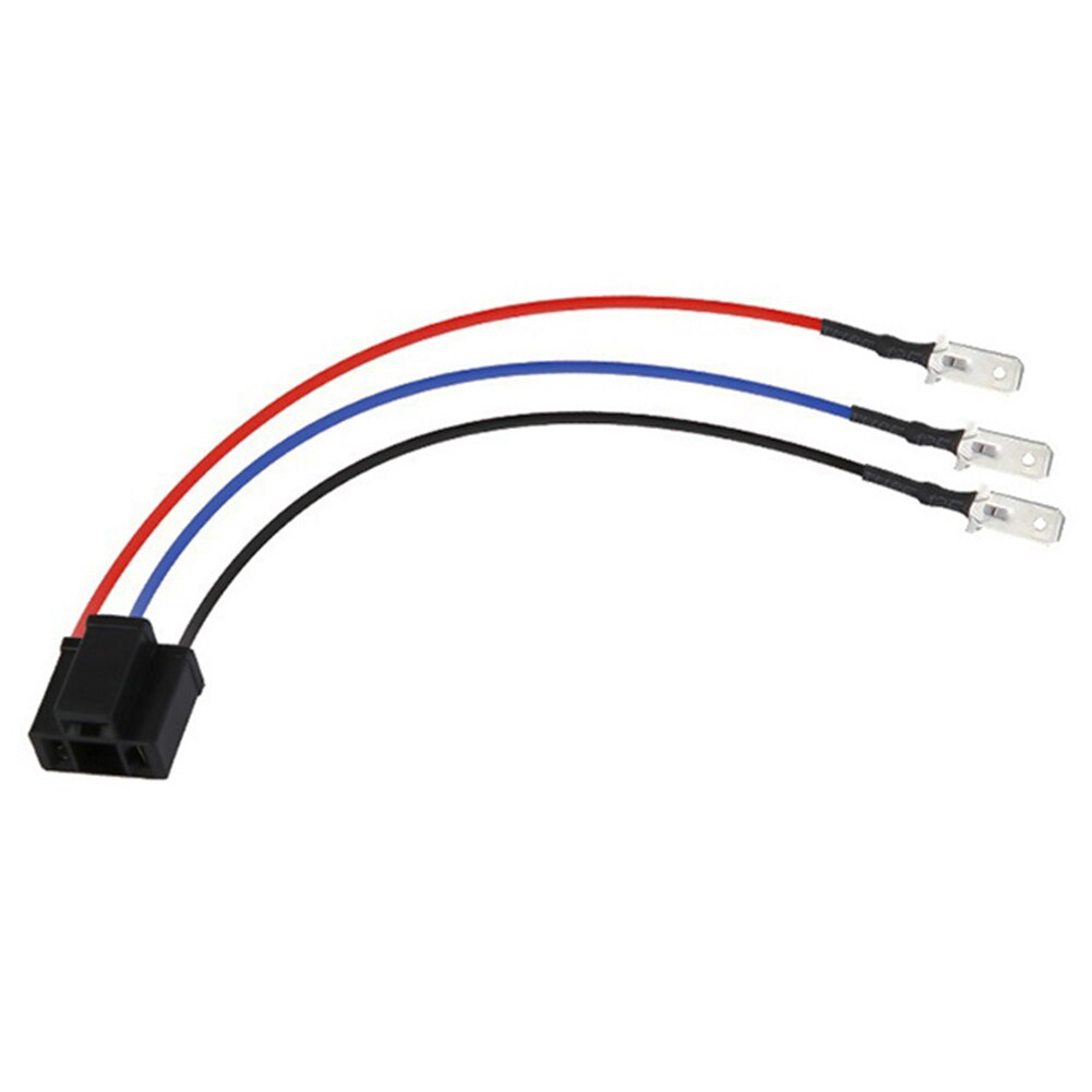 ABS Copper Wire LED Headlight Bulb Socket Harness Female Connector Conversion Adapter Cable Suitable for H4