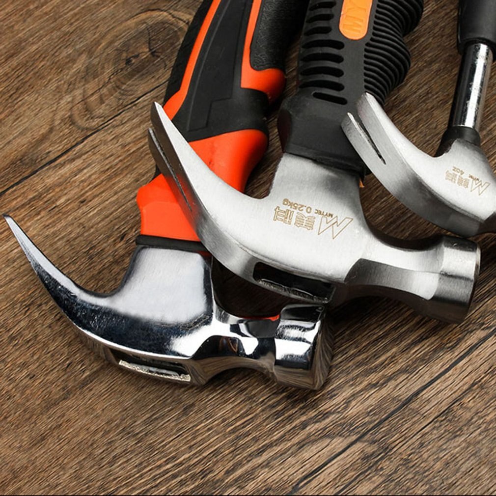 Ronde Kop Plastic Handvat Magnetische Klauw Hamer Voor Houtbewerking En Elektronische Tool Mini Hamer Rubber Hamer Roestvrij Tool