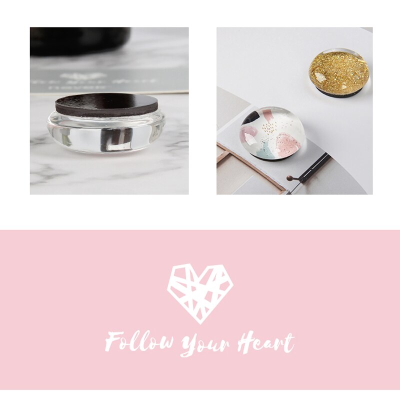 Never Glass Magnets Magnet Thumb Tack Pin Stickers For Magnet Whiteboard Stationery Office Decoration 6pcs/Set