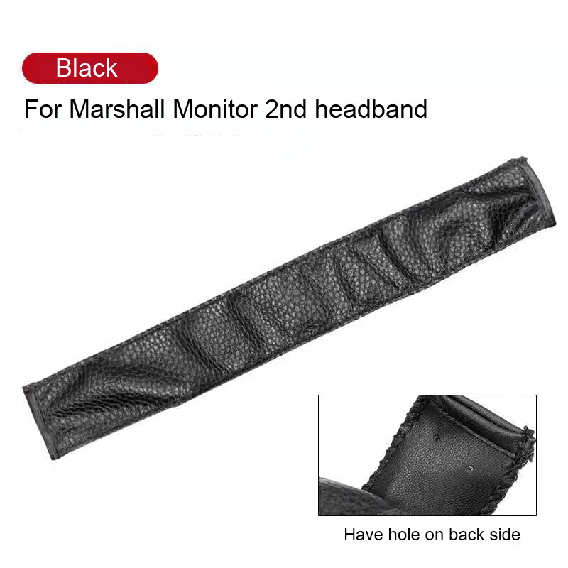 Oreillettes en cuir de supérieure, bandeau de remplacement, housse de coussin pour moniteur Marshall, écouteurs intra-auriculaires: 1pcs 2nd Headband