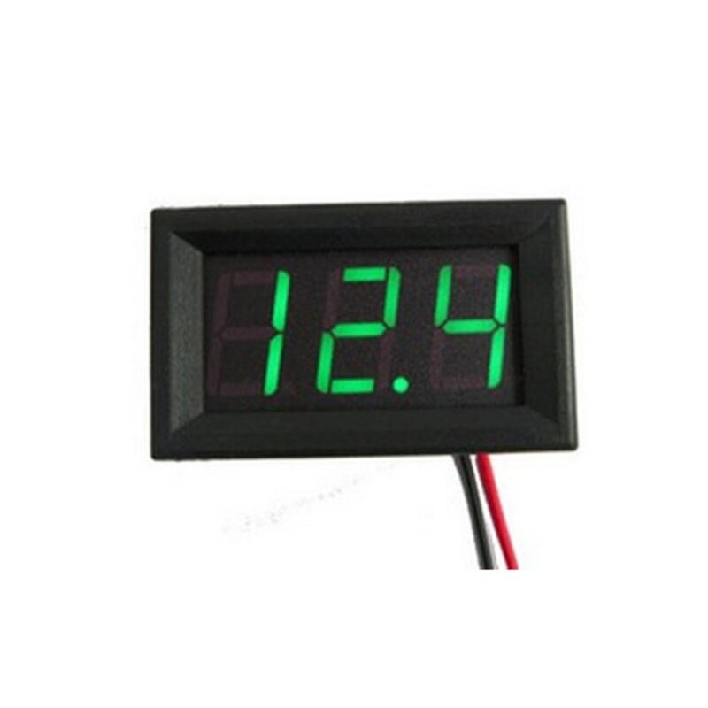 Mini Voltmeter Tester Digital Voltage Test Battery DC 0-30V Red/Blue/Green Auto Car: Green