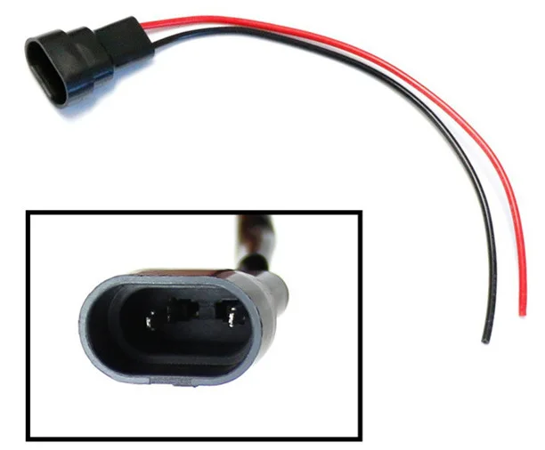 Cable Socket Wiring Harness H1 H4 H7 H9 H11 H13 9005 9006 9007 5202/H16 Lamp Holder with Wire Model Complete Accesorios Parts: black