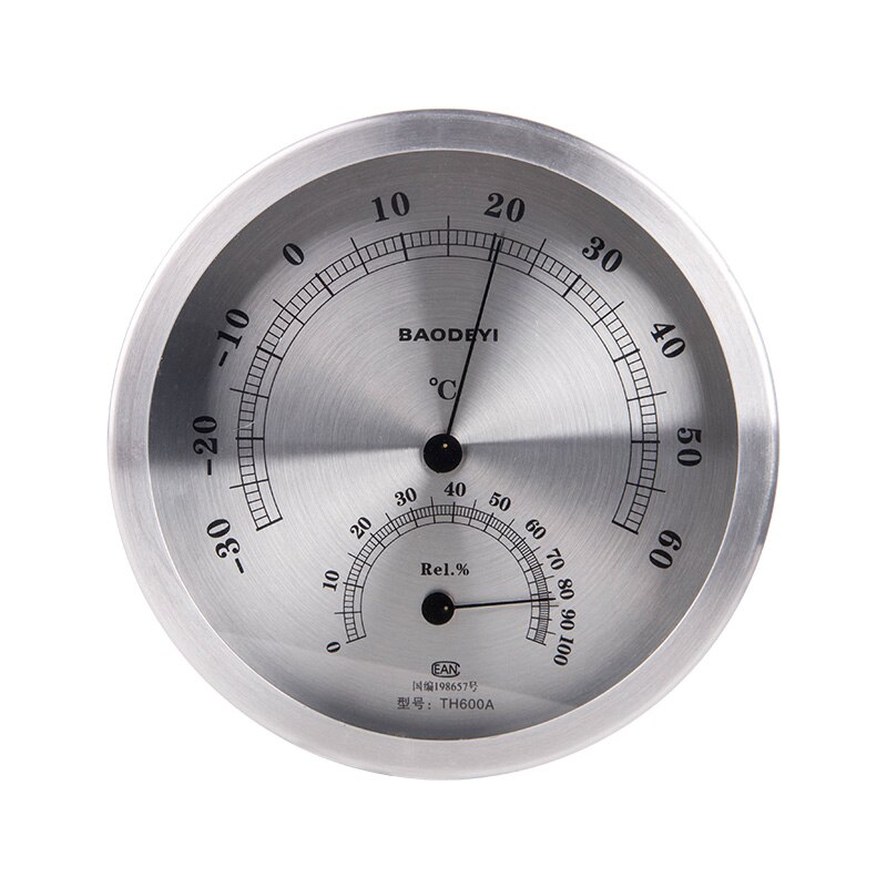 Outdoor Thermometer Humidity Meter HD Round Clock Shape Indoor Temperature Instrument&amp;Wall Mounting Hygrometer Home Decor