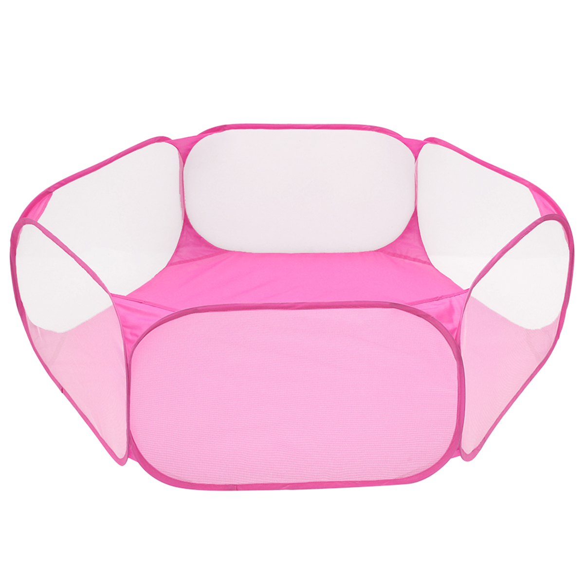 Tenda portatile per gabbia per cani e gatti, recinzione pieghevole per criceto, riccio, piccoli animali, cucciolo di gatto, coniglio, porcellino d'India: Colore rosa