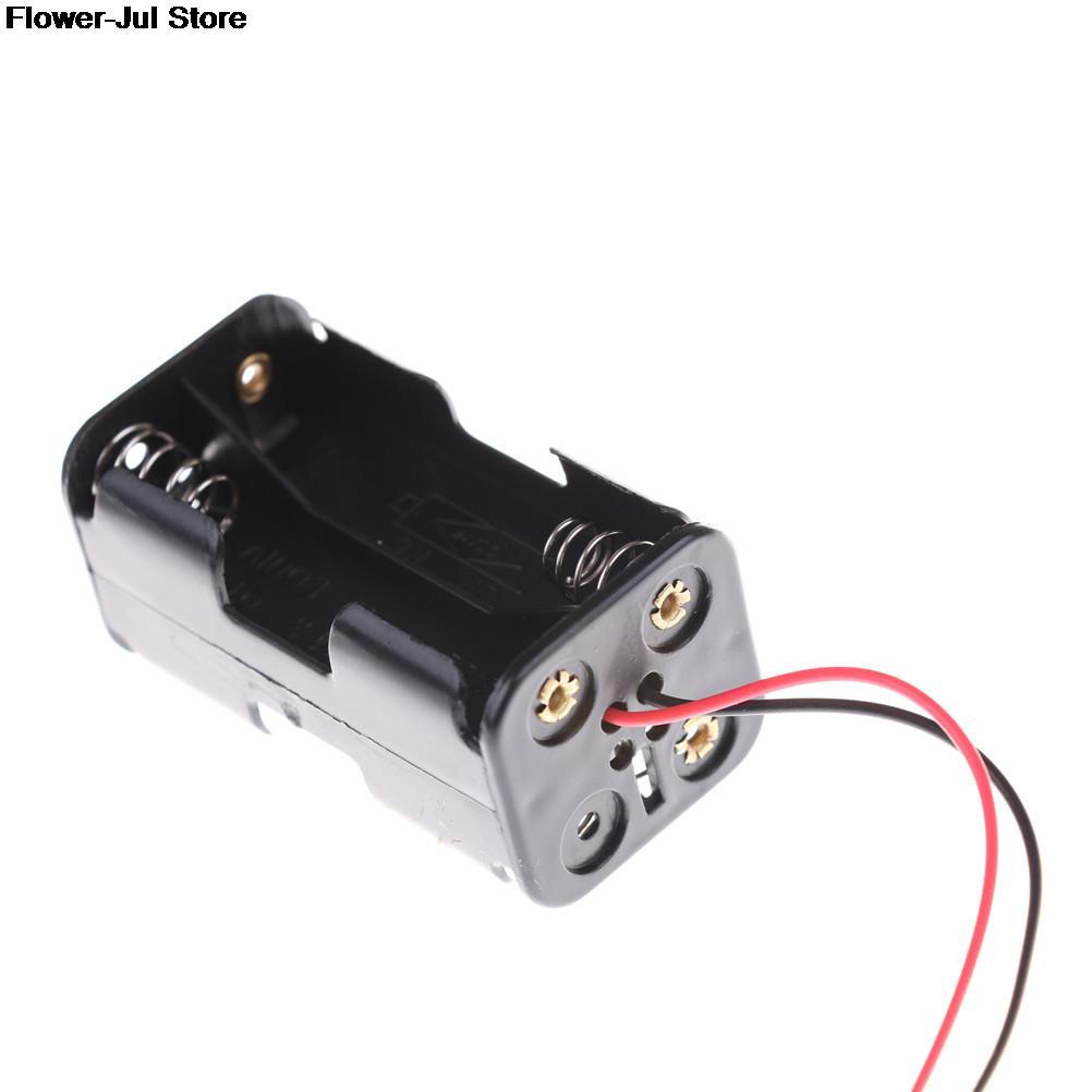1 stück für rc-modell 4 x aa-batteriefach, batteriebox mit 4- steckplätzen für aa-batterien (rücken-an-rücken-halterung), ausgang  dc 6v