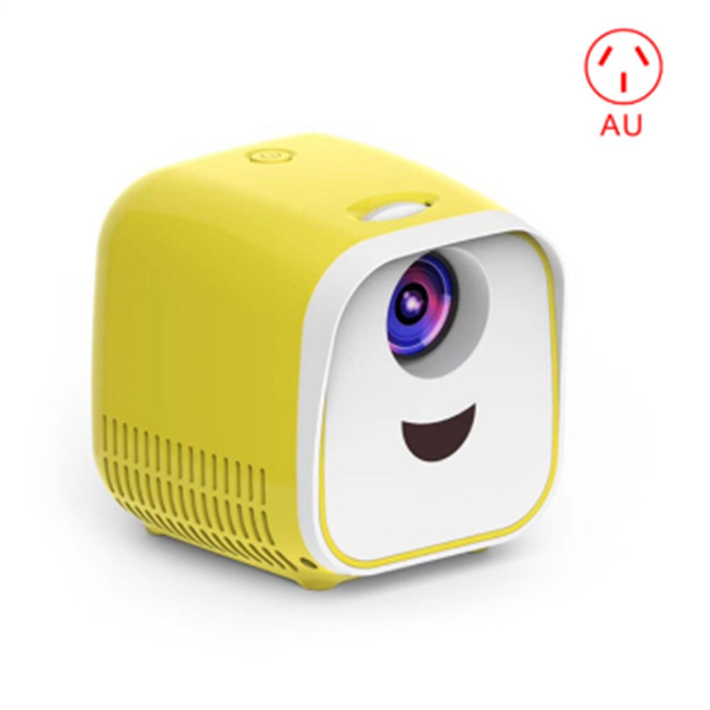 Tiny Draagbare L1 Projector Ondersteunt 1080P Full Hd Movie Afspelen 1000 Lumens Home Entertainment Theater Thuis Draagbare: Yellow AU Plug