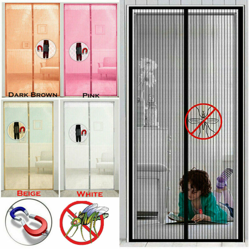 Magnetic Insect Magic Door Net Screen Bug Mosquito Fly Insect Curtain Mesh Guard Door Screens