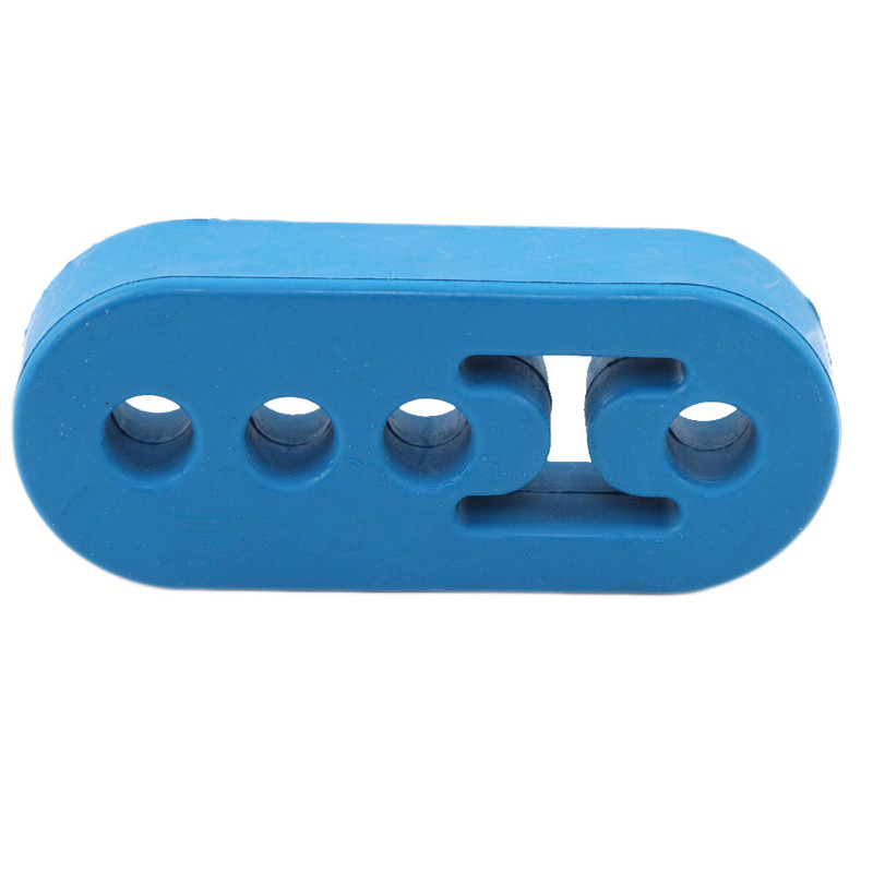 11cm staffe di montaggio in gomma per tubo di scarico regolabili universali a 4 fori per auto, parti di ricambio per auto: Blu