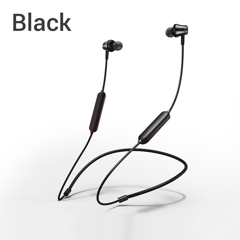 Bluetooth 4.2 Oortelefoon Draadloze Magnetische Nekband Oordopjes Handsfree Sport Stereo Oortjes Voor Huawei Samsung Xiaomi Met Mic: Black