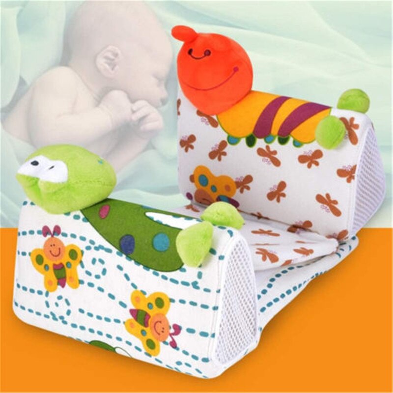 Cute Baby Girl Infant Boy Newborn Safe Anti Roll Pillows Toddler Kids Neck Protection Sleep Positioner Prevent Flat Head Cushion