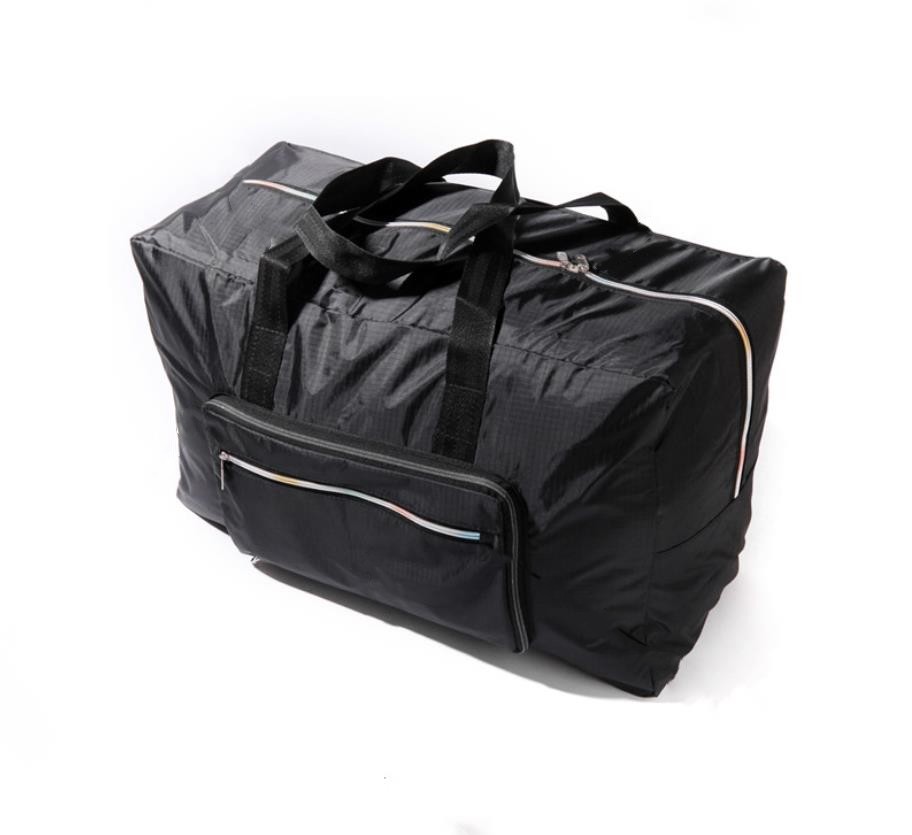 Foldable Travel Bag Women Large Capacity Portable Shoulder Duffle Bag Cartoon Waterproof Luggage Tote Bags with Shoulder Straps: Red