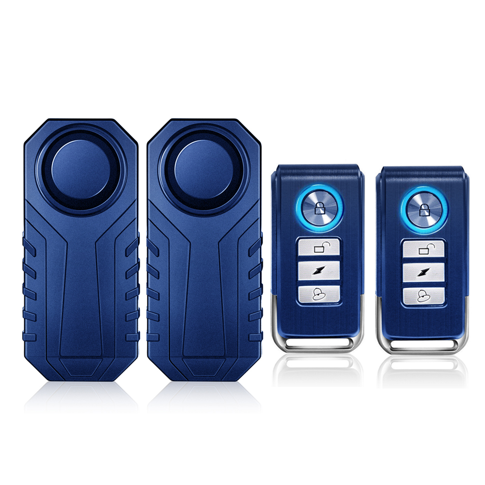 Gadpow Motorcycle Bike Wireless Remote Control Alarm Vibration Sensor 113dB Loud Waterproof Security Alarm: GRAY