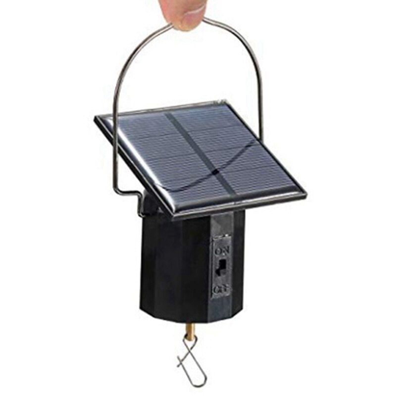 Solar Hanging Display Motor Rotating Small Motor Solar Energy Wind Spinner Motor Multi-Purposes Rotatable Hook 2Pcs