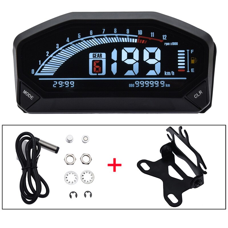 Universal LED LCD Speedometer Digital Backlight Waterproof Odometer Tachometer For Motorcycle 1,2,4 Cylinders YG150-23: sensor bracket