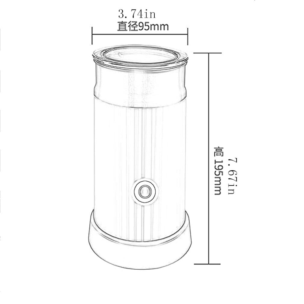 Electric Coffee Maker Automatic Milk Frother Cappuccino Coffee Maker For Frothing Heating Milk Cold Frothing