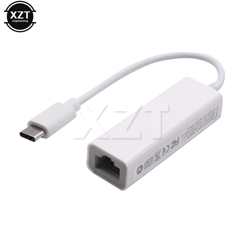 1 St USB3.1 Type-C Ethernet Netwerk RJ45 10/100 Gigabit Wired Internet Kabel Voor Macbook Windows Systemen Adapter: Default Title