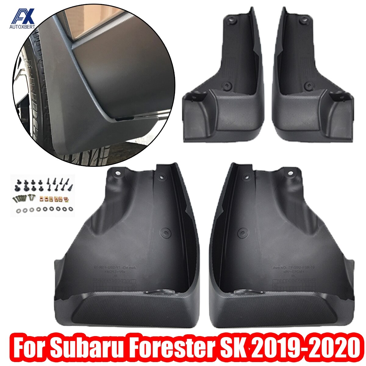 Molded Mud Flaps For Subaru Forester SK -on Mudflaps Splash Guards Flap Mudguards OE# J101SSJ000