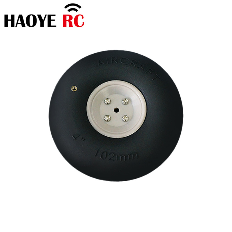 Ruote pneumatiche per aerei Haoye 1PC 4/4.5/5/5.5 pollici ruota gonfiabile del carrello di atterraggio per accessori di ricambio per aereo RC: bianca