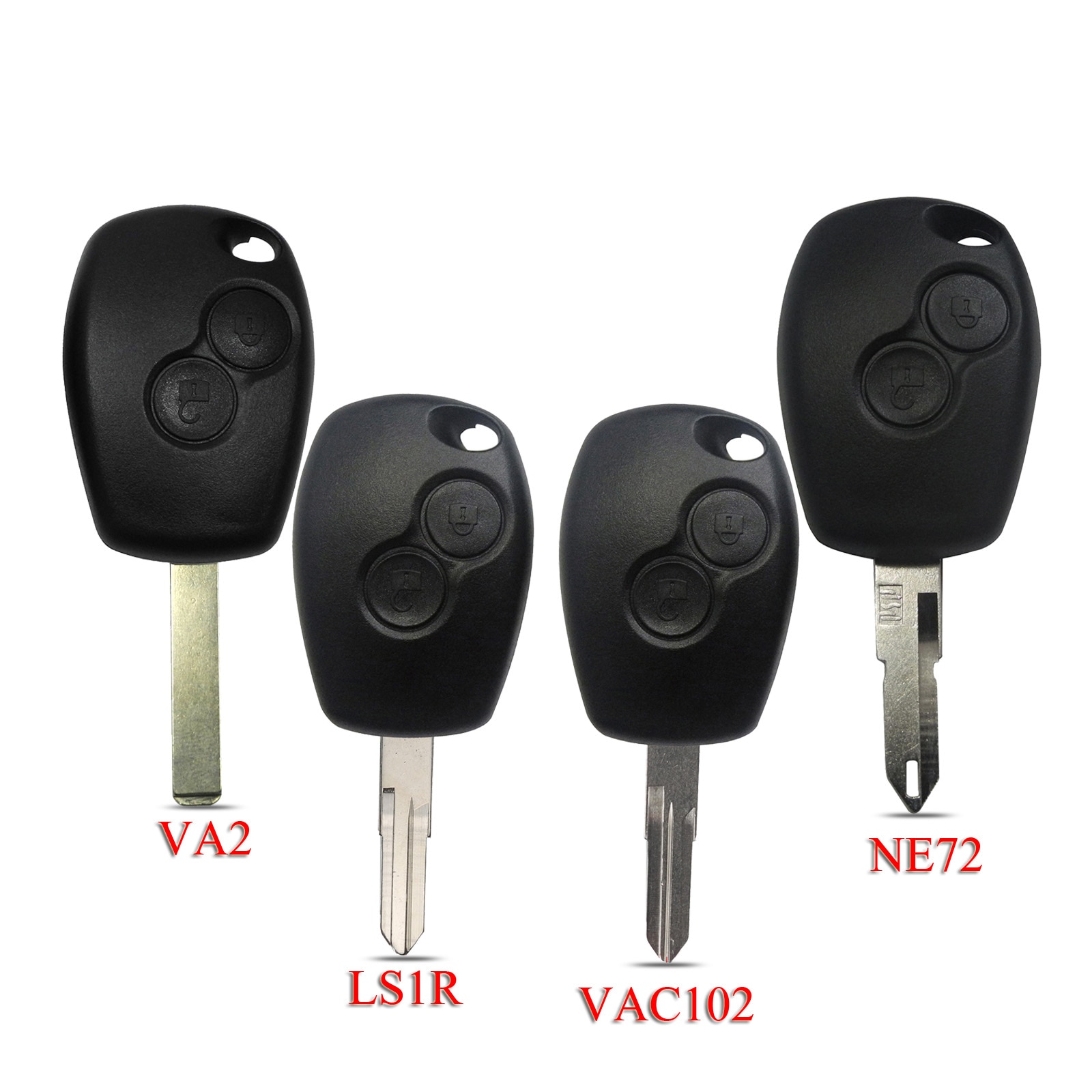 Kuterie coque de clé de voiture à distance pour Renault mégane Modus Clio Kangoo Logan Sandero Duster 2 boutons avec lame de clé non coupée