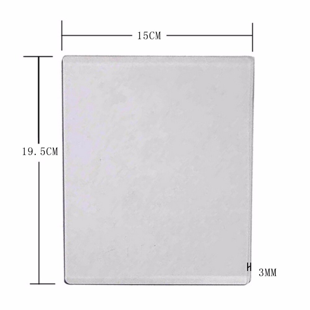 3mm dicken DIY Acryl Stanzen Präge Maschine Platte Ersatz Pad Scrapbooking Papier Handwerk