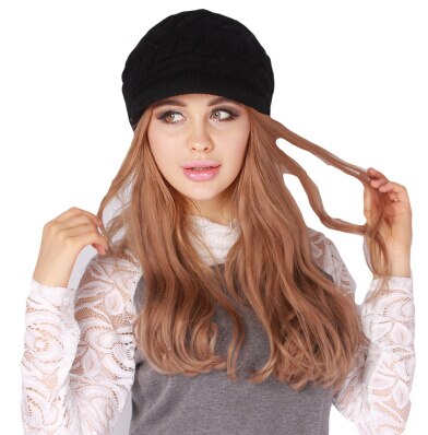 Winter Women Hat Luxury Knitted Hats Female Soft High Elastic Warm Caps Beanies Headgear Girl Cap Solid Color: black