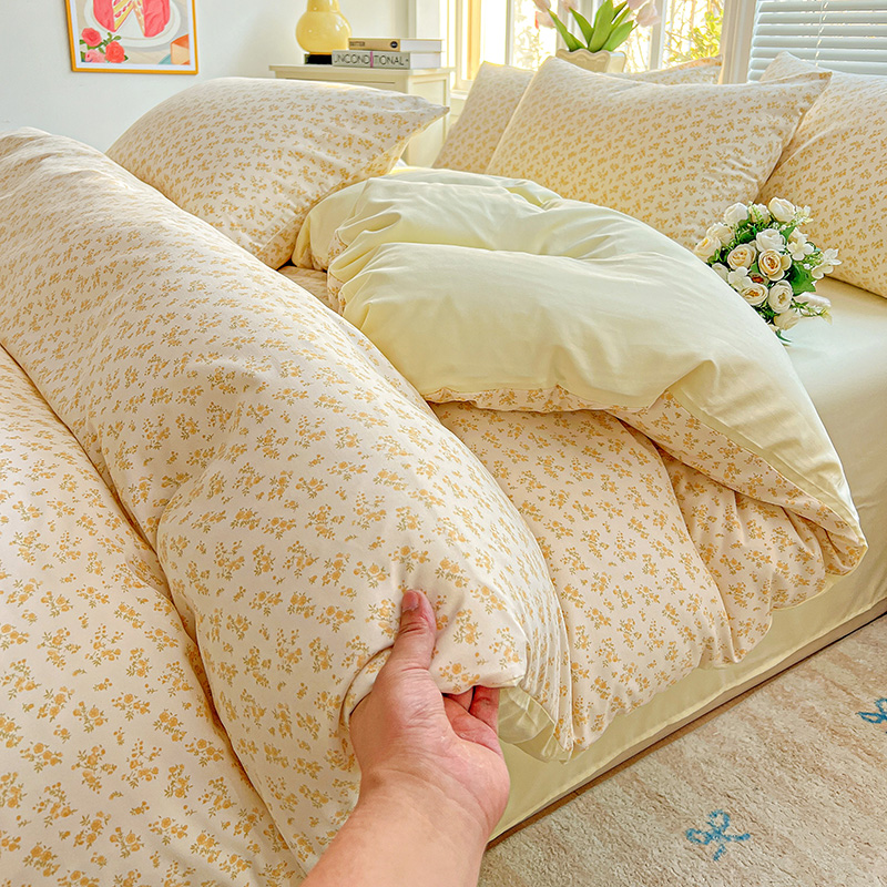 1 Stück lila Lavendel bedruckter Bettbezug Einzel-/Königin-/König-Größe-Bettbezug für Doppelbett, Blumen-Housse de Couchette220 x 240 cm