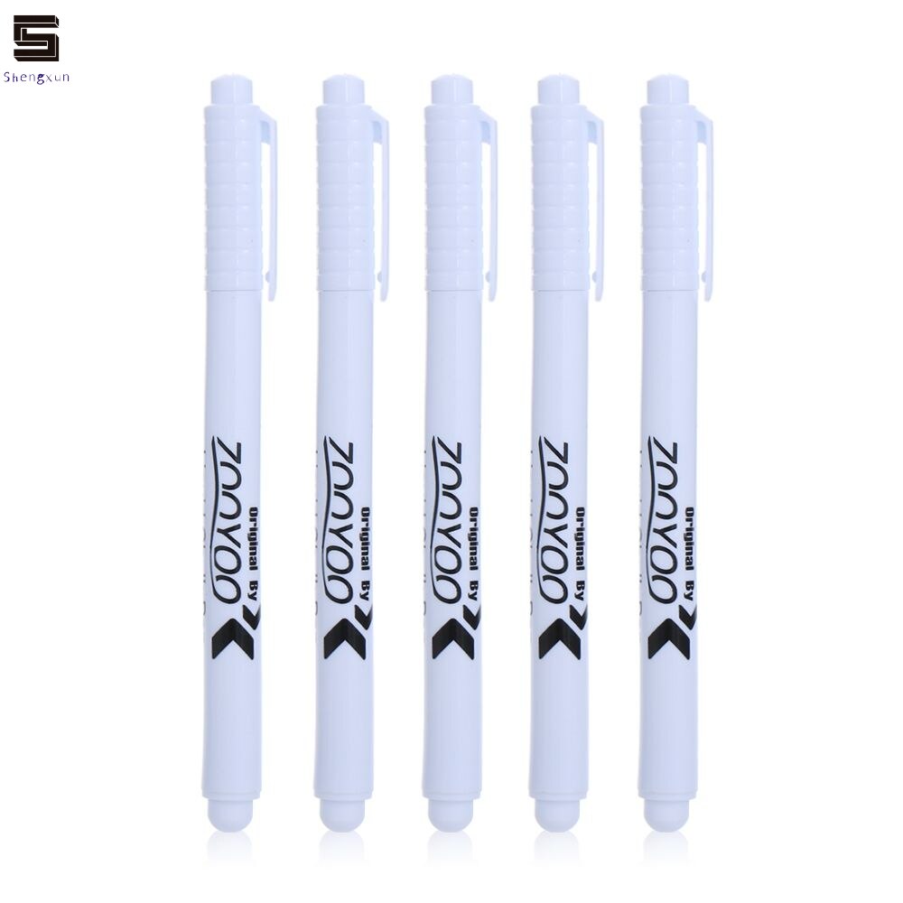 1/5Pcs White Liquid Chalk Pen Glass Windows Chalkboard Black Board Marker En-friendly Durable Erasable: 5 Pcs